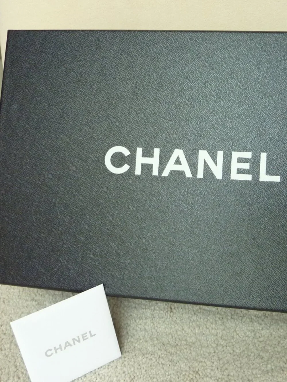 Chanel Black Empty Shoe Box for storage SZ 11.5